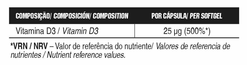 SUPLEMENTO VITAMÍNICO VITAMIN D3 1000 IU - 120 SGEL 3/3