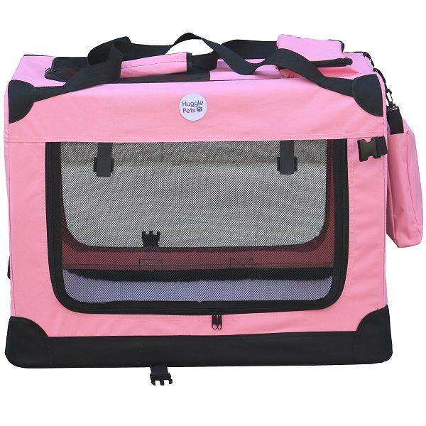 HUGGLEPETS Hugglepets Fabric Crate - Medium Pink