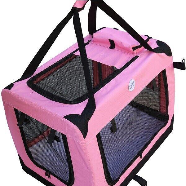 Hugglepets Fabric Crate - Small Pink 3/3