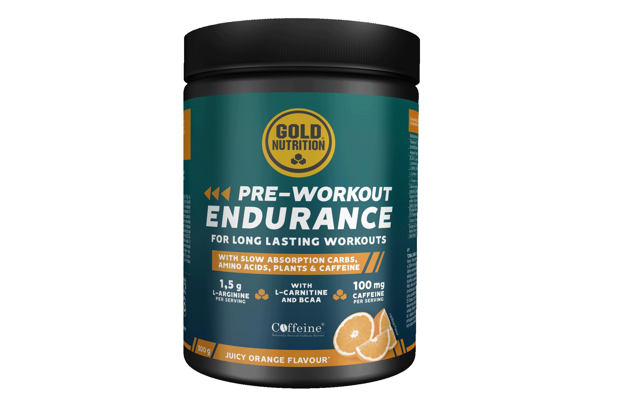 Suplemento pré-treino pre-workout endurance laranja - 300 g