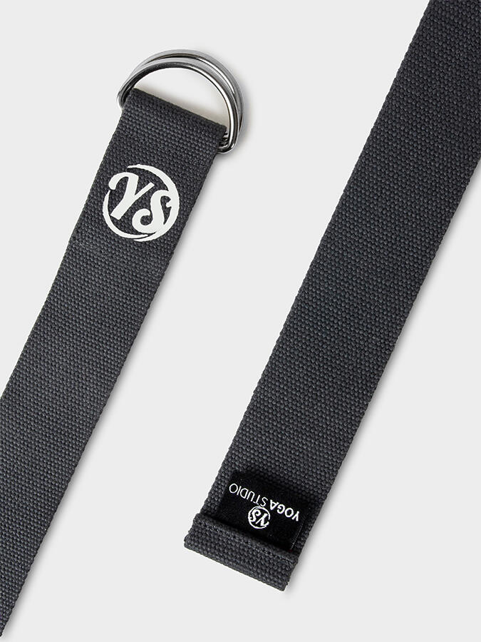 Yoga Studio Metal D-Ring Buckle Yoga Belt Strap 2.5m - Graphite Grey 4/5