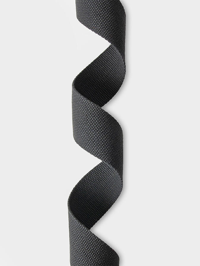 Yoga Studio Metal D-Ring Buckle Yoga Belt Strap 2.5m - Graphite Grey 3/5