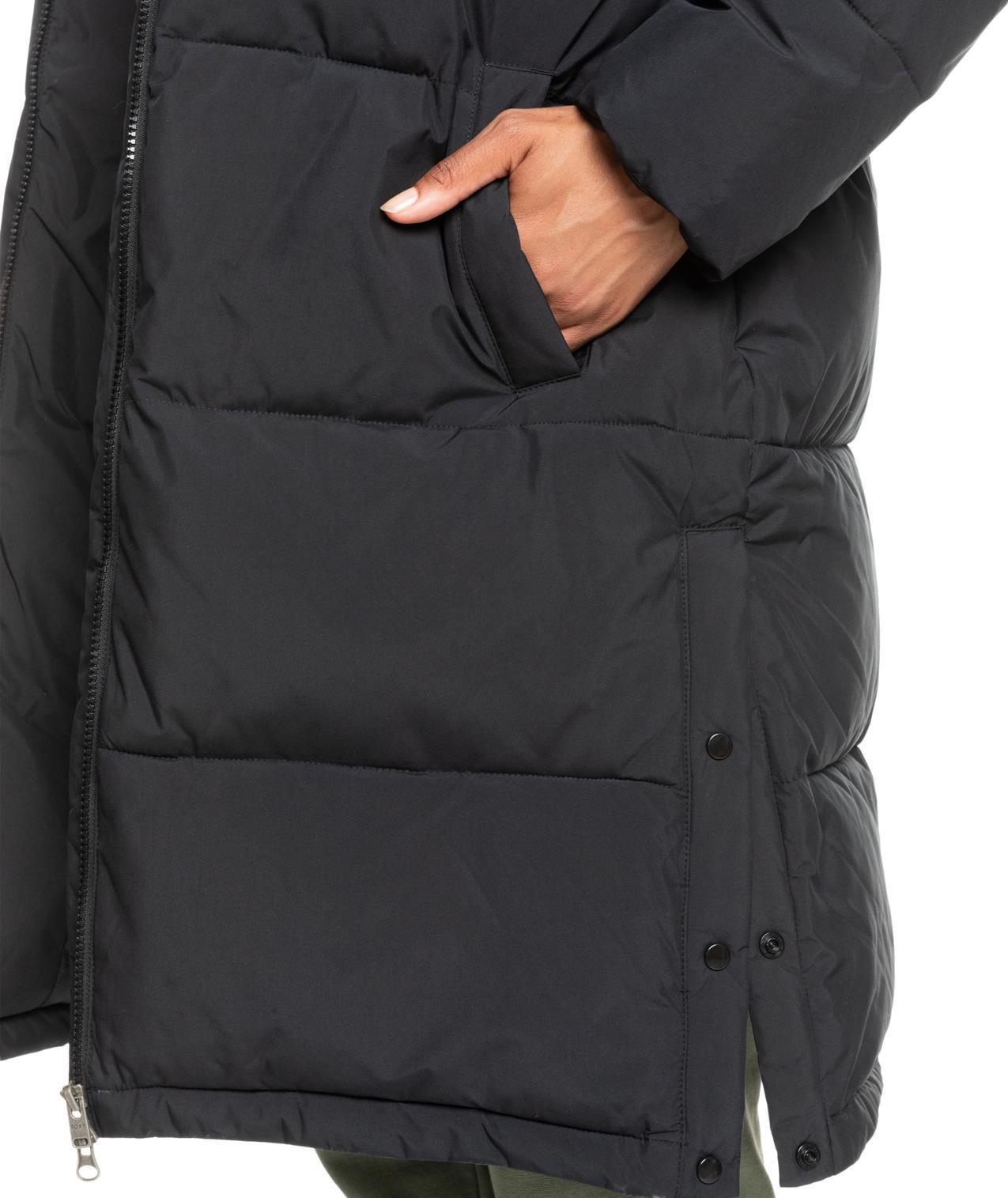 Veste longue à capuche TEST OF TIME Noir Femme 5/7