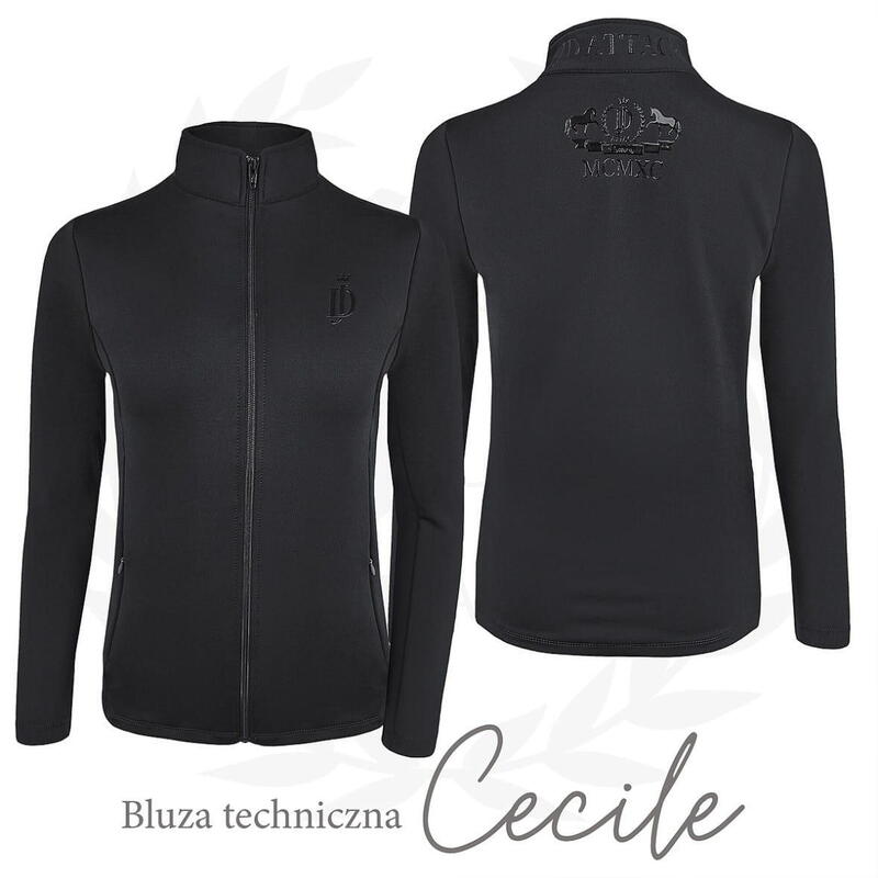 Bluza techniczna do jazdy konnej JD ATTACK Cecile z zamkiem