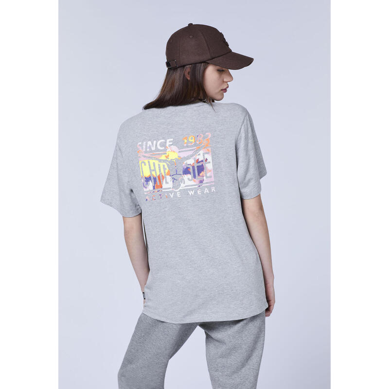 T-Shirt mit Label-Motiv hinten