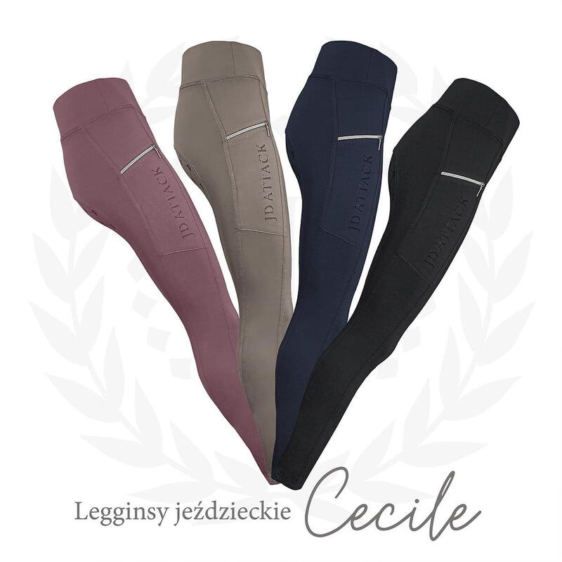 Legginsy jeździeckie z pełnym lejem JD ATTACK Cecile