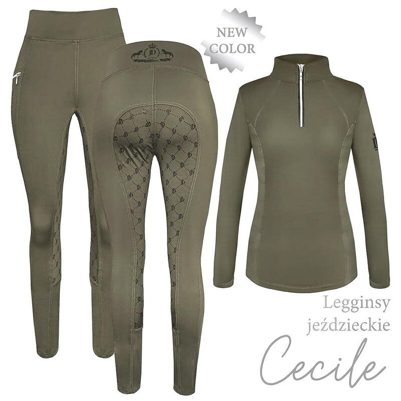 Legginsy jeździeckie z pełnym lejem JD ATTACK Cecile