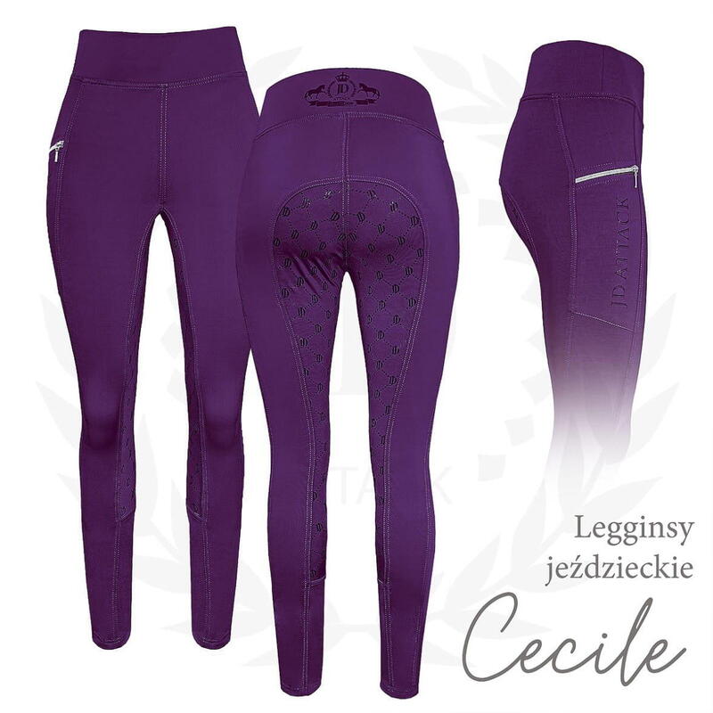 Legginsy jeździeckie z pełnym lejem JD ATTACK Cecile