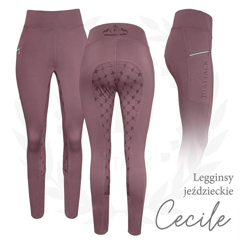 Legginsy jeździeckie z pełnym lejem JD ATTACK Cecile