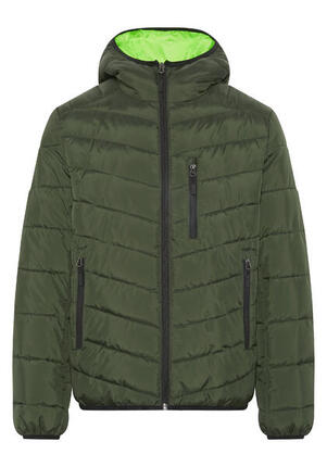 Steppjacke mit leicht glänzender Optik