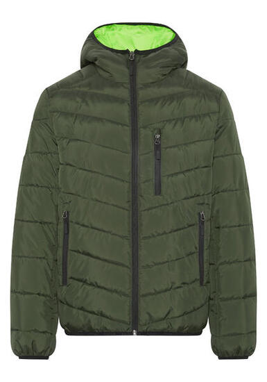 Steppjacke mit leicht glänzender Optik
