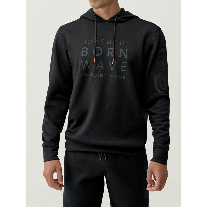 Sweat-shirt homme en tissu performant avec poche Waikato Born Living Yoga