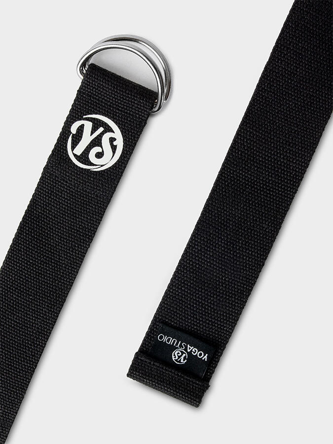 Yoga Studio Metal D-Ring Buckle Yoga Belt Strap 2.5m - Black 4/5