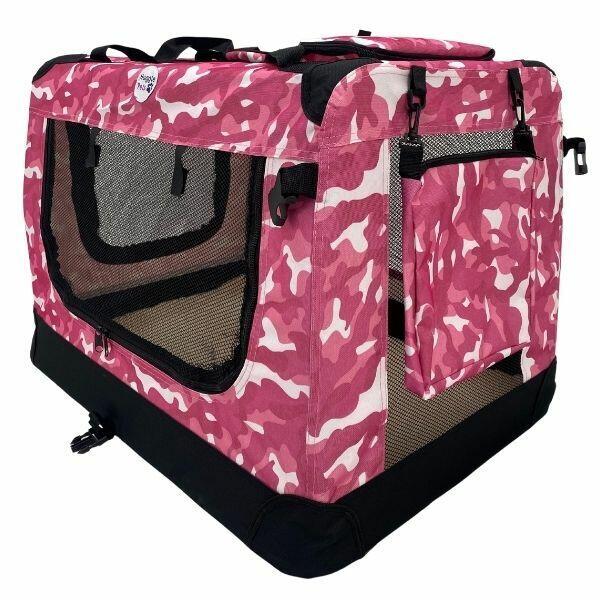 Hugglepets Fabric Crate - Small Camo Pink 2/2