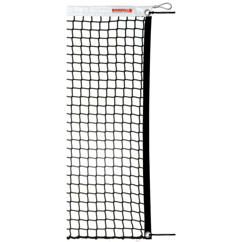 Rete da tennis Master con nastro superiore in PVC nero