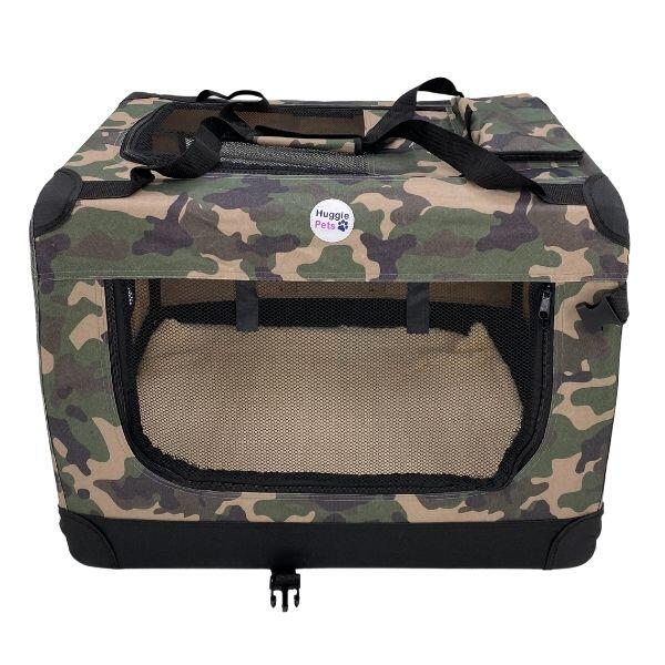 Hugglepets Fabric Crate - Small Camo Green 1/2