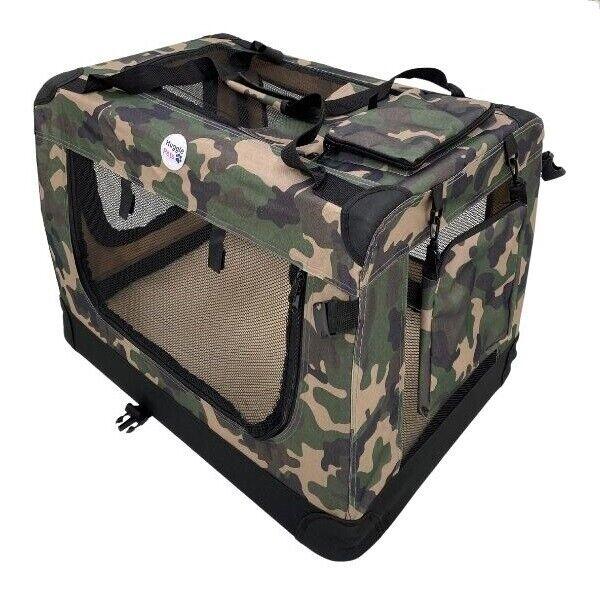 Hugglepets Fabric Crate - Small Camo Green 2/2