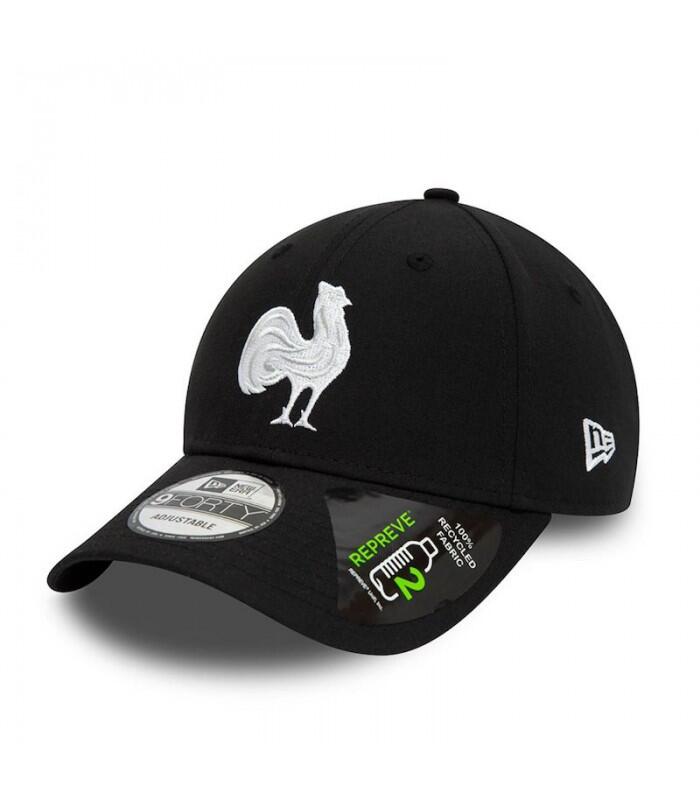 New Era France Rugby 9FORTY Adjustable Cap Black 1/5