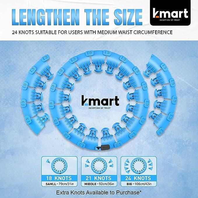 K-Mart Adjustable Blue SmartHula Hoops 2/4