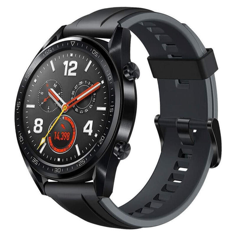 Segunda Vida - Huawei Watch GT 46 mm GPS - Caixa/Pulseira Preto - Razoável