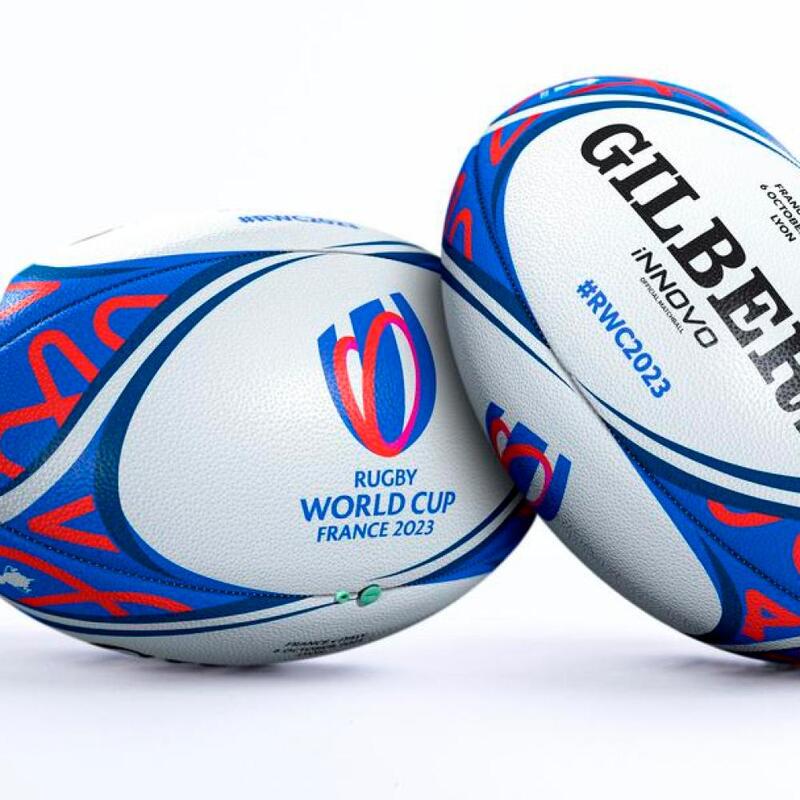 Pallone da rugby Gilbert ufficiale della Coppa del Mondo Francia - Italia