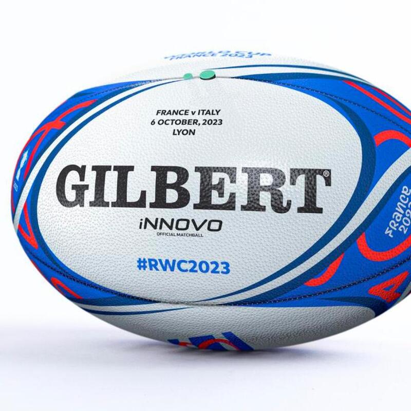Pallone da rugby Gilbert ufficiale della Coppa del Mondo Francia - Italia