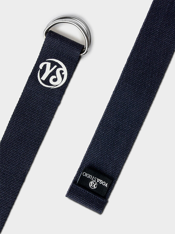 Yoga Studio Metal D-Ring Buckle Yoga Belt Strap 2.5m - Navy 4/5