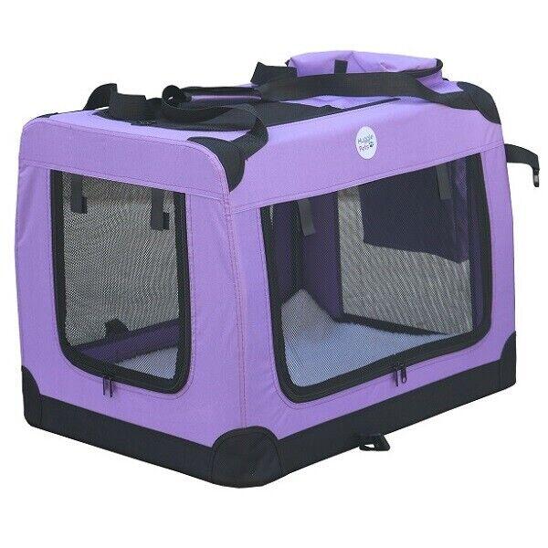 Hugglepets Fabric Crate - Small Purple 2/3