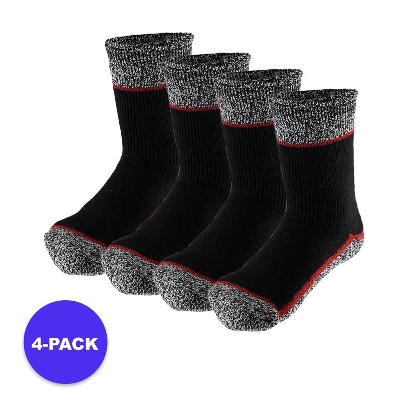 Chaussettes de travail Heatkeeper pour hommes noir 4-PACK