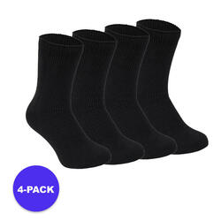 Thermo sokken kinderen - 4-Paar - Zwart - Hoge dichtheid