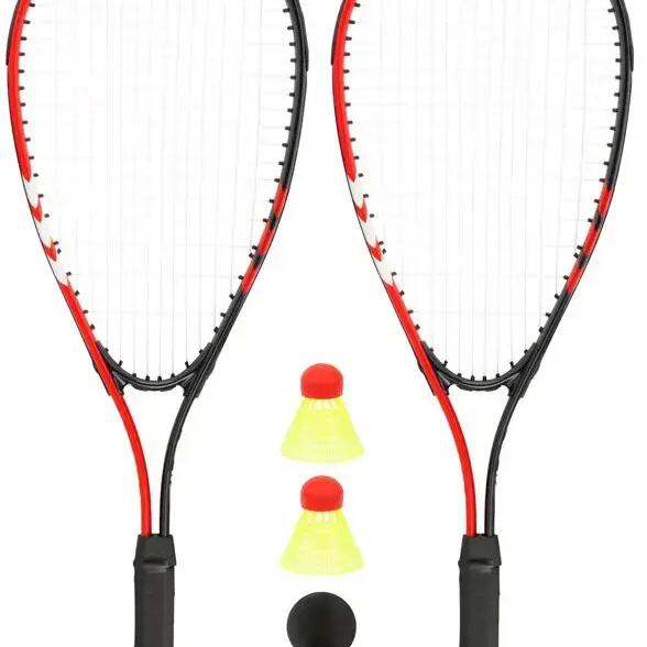 Avento Crossminton Set, Black/Red, Unisex
