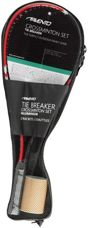 Avento Crossminton Set, Schwarz/Rot, Uni 6/7