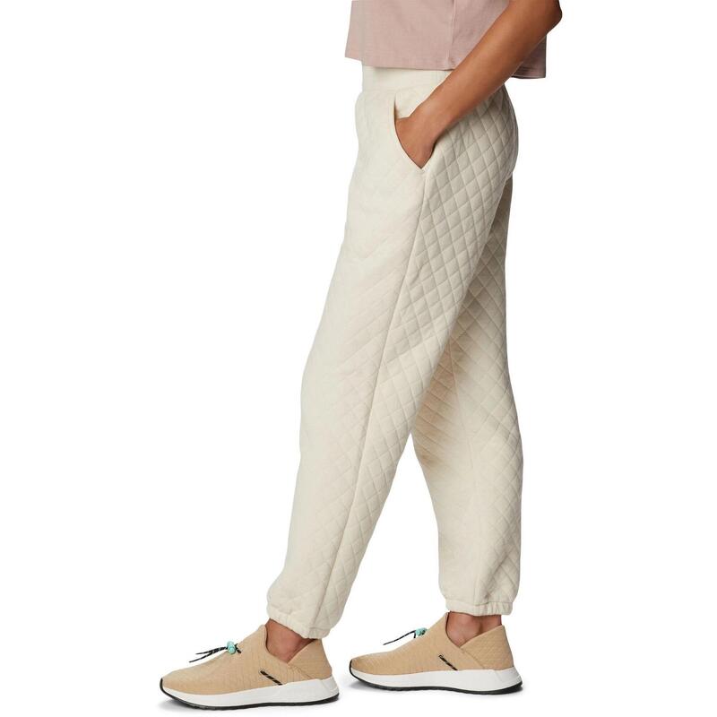 Pantaloni de trening Columbia Lodge Quilted Jogger - nisip femei