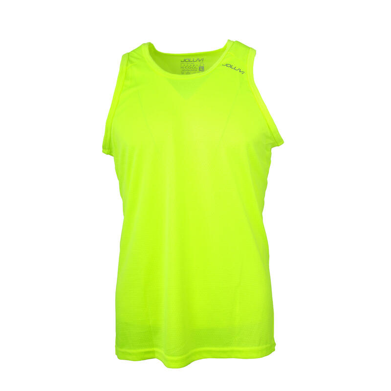 Tank-Top Ultra Tir Fitness/Gym Amarillo Neon Ohne Atmungsaktiv JOLUVI