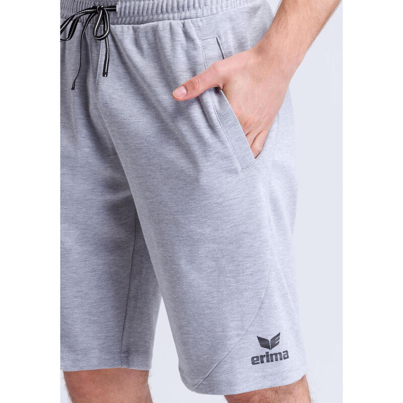 Pantaloni scurți Erima Essential Gri Junior - bumbac, talie elastică