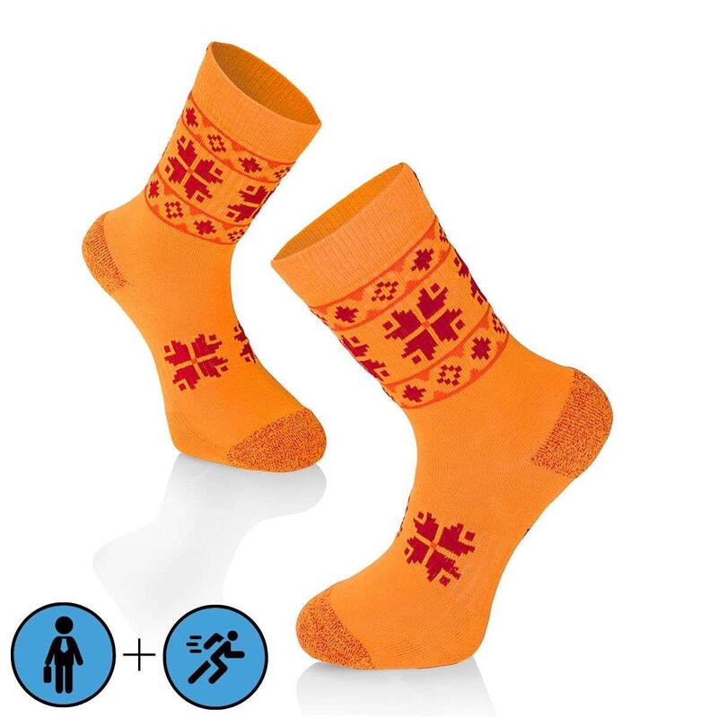 Sosete bumbac Active Lifestyle Socks ETHNO Galben, 39-42 EU
