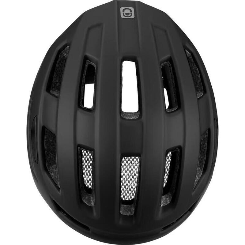 Cască bicicletă Summit, ajustabilă pentru adulți, negru, mărime unică.