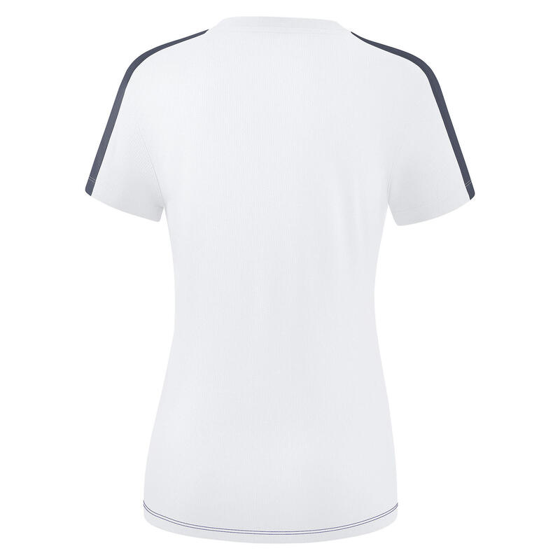 Tricou ERIMA Squad Alb/Navy/Gri