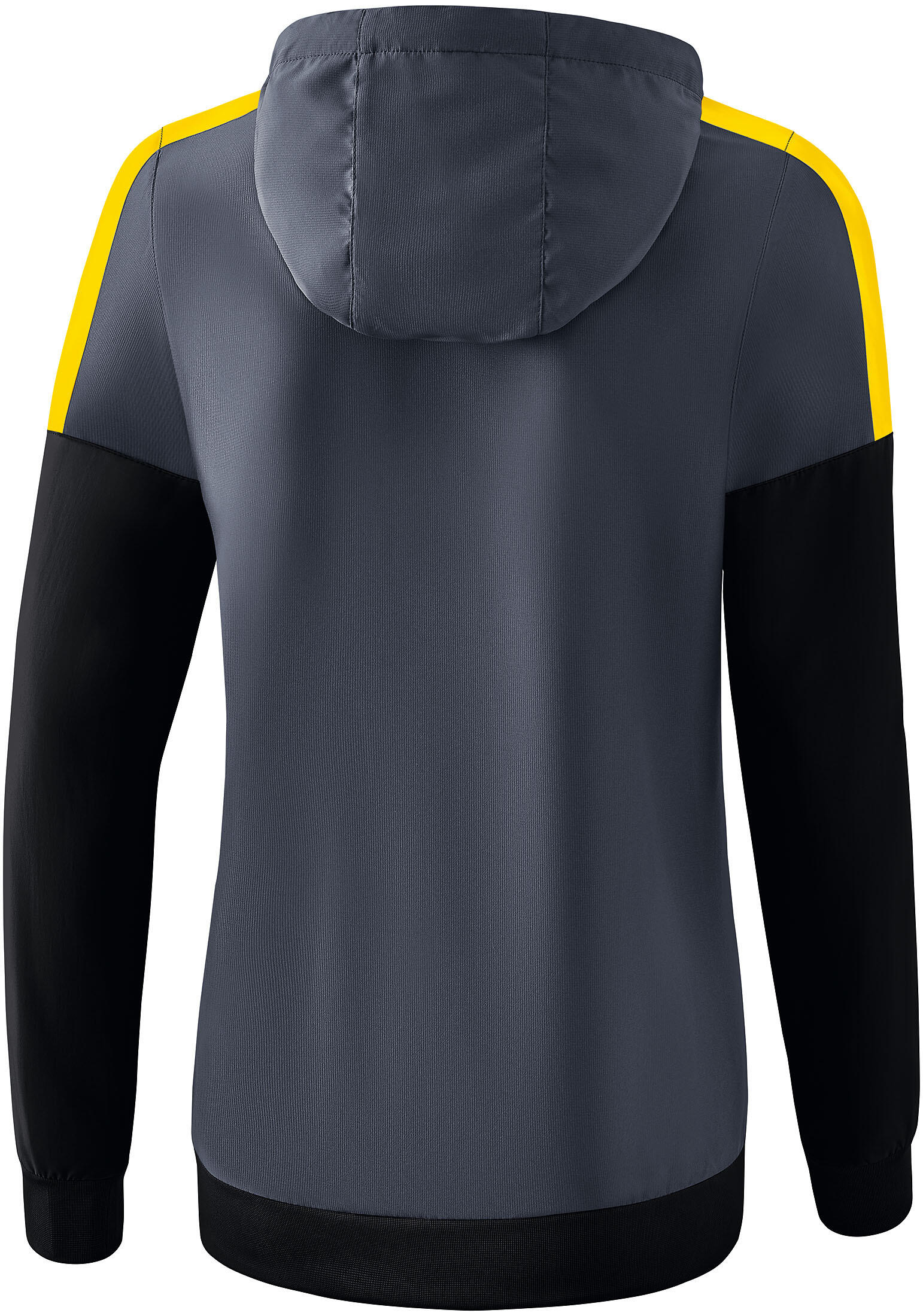 Erima Squad Veste Tracktop à Capuche Femme - Slate Grey / Noir / Jaune 6/6