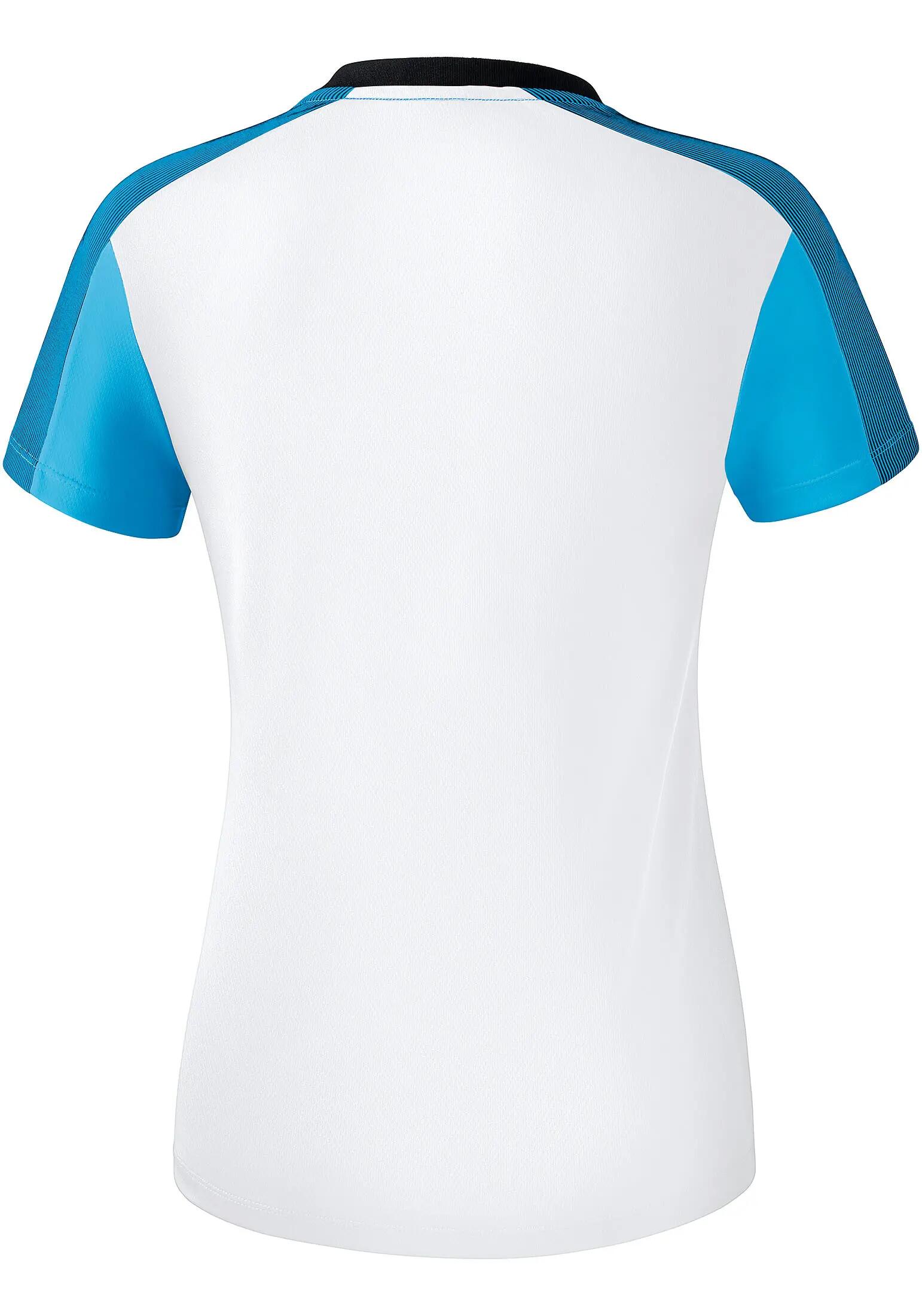 Tricou ERIMA Premium One 2.0  Dama Alb/Albastru/Negru 6/7
