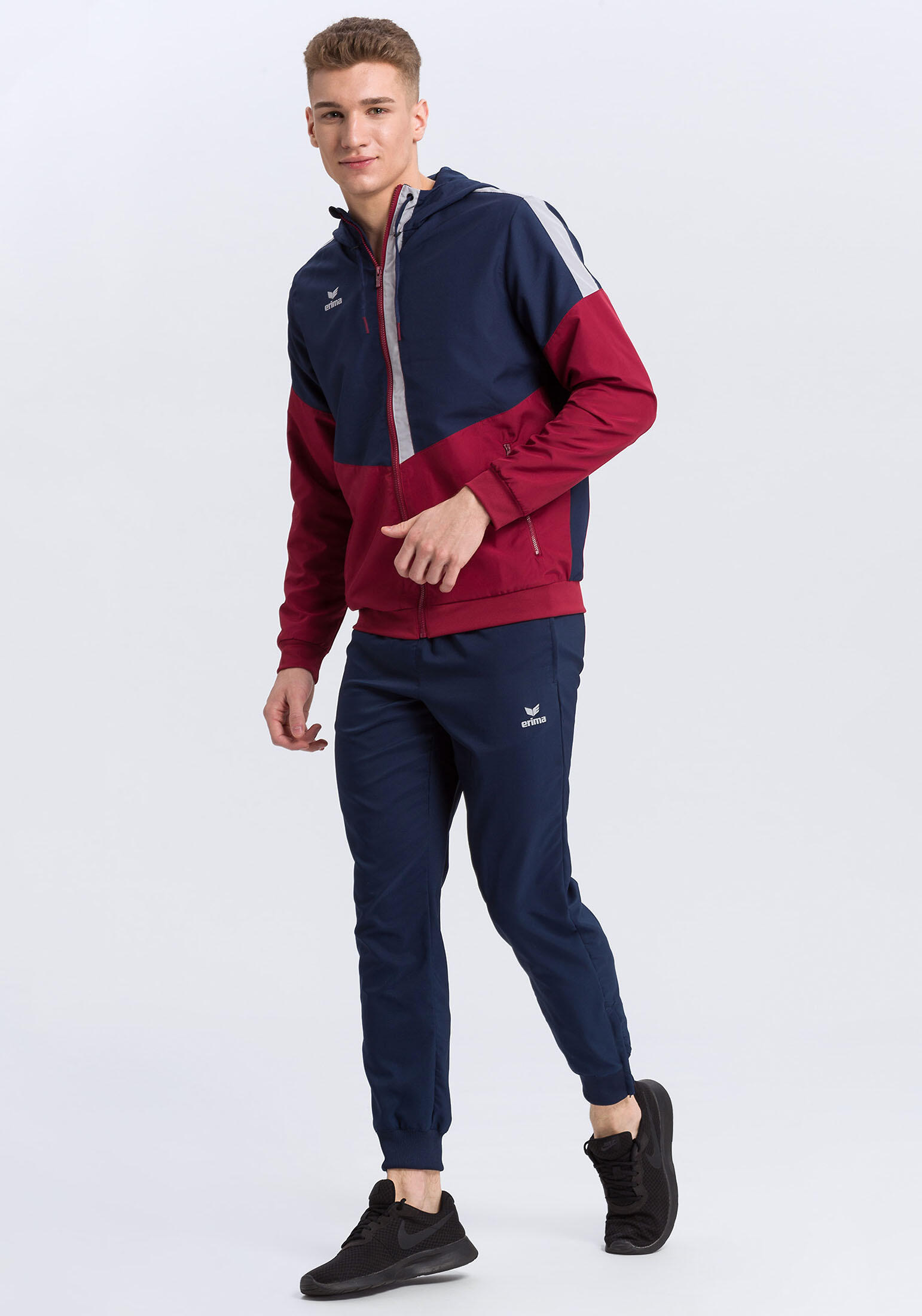 Herren Tracktop Trainingsjacke mit kapuze Squad 3/7