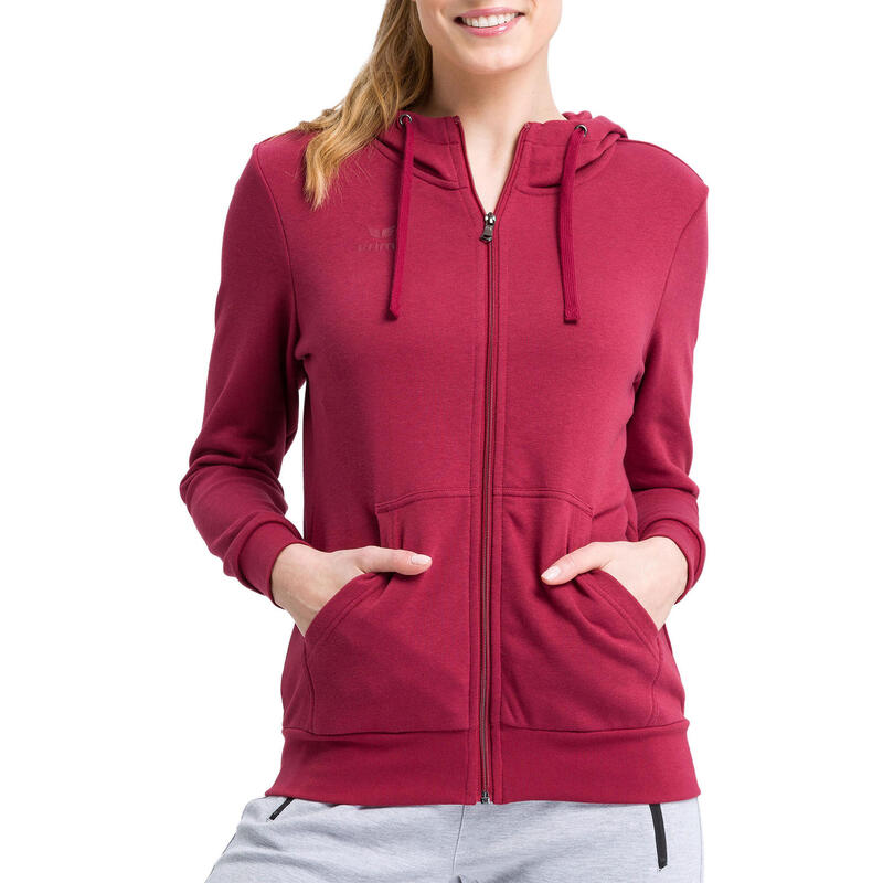 Sweat zippé à capuche femme Erima Basic