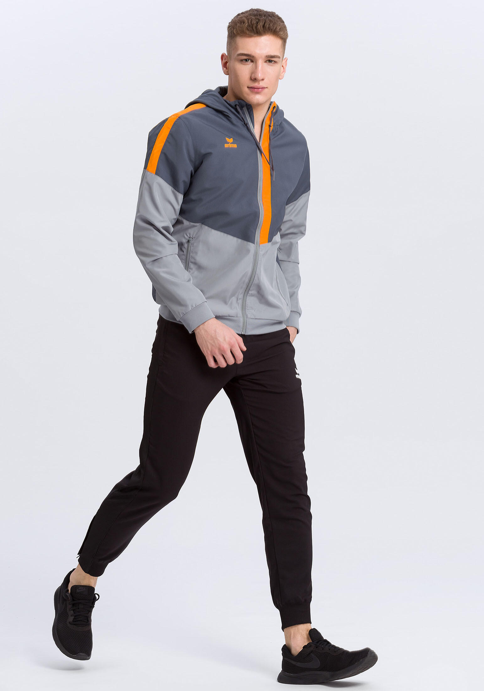 Herren Tracktop Trainingsjacke mit kapuze Squad 3/7