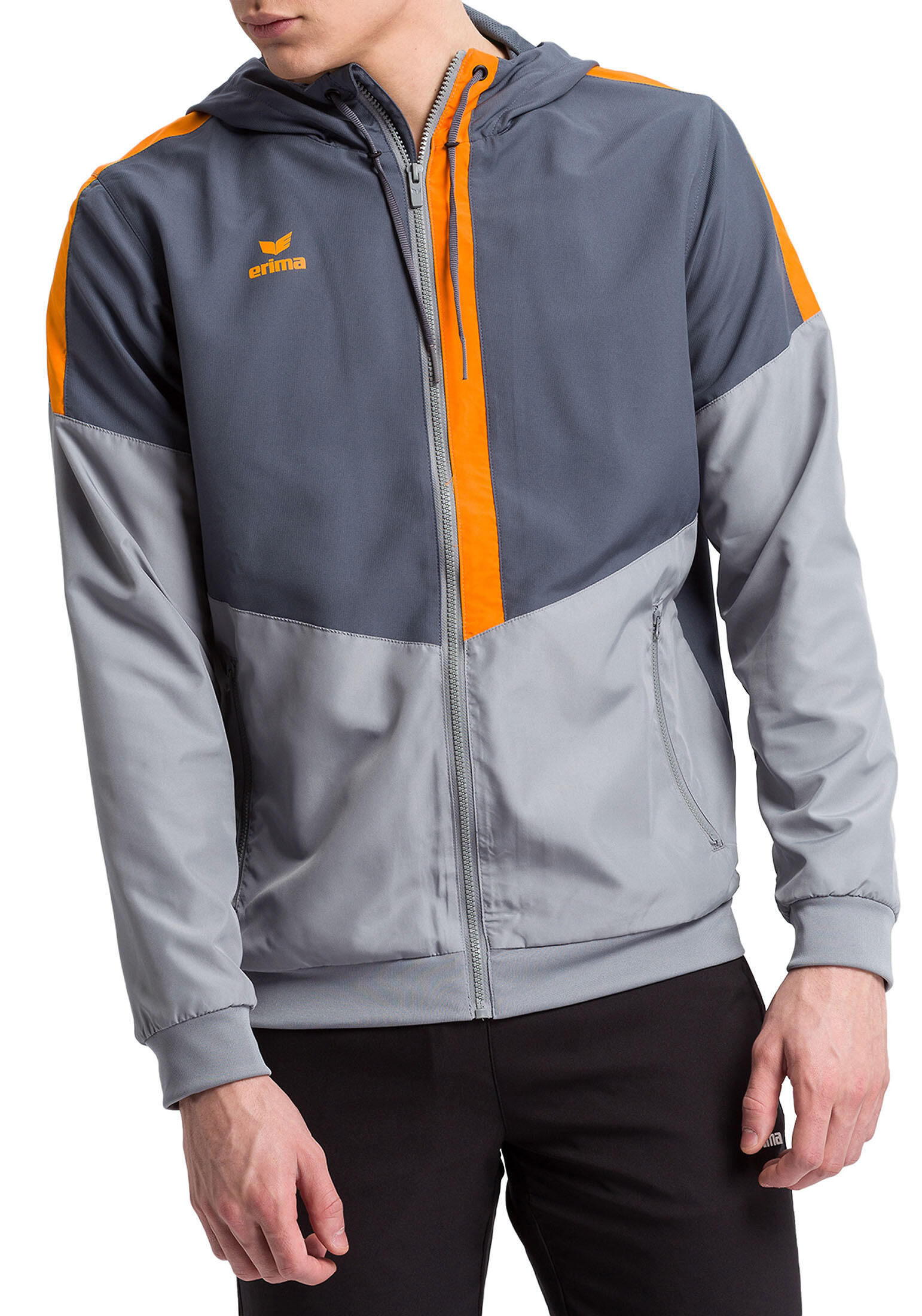 grau / orange / hellgrau
