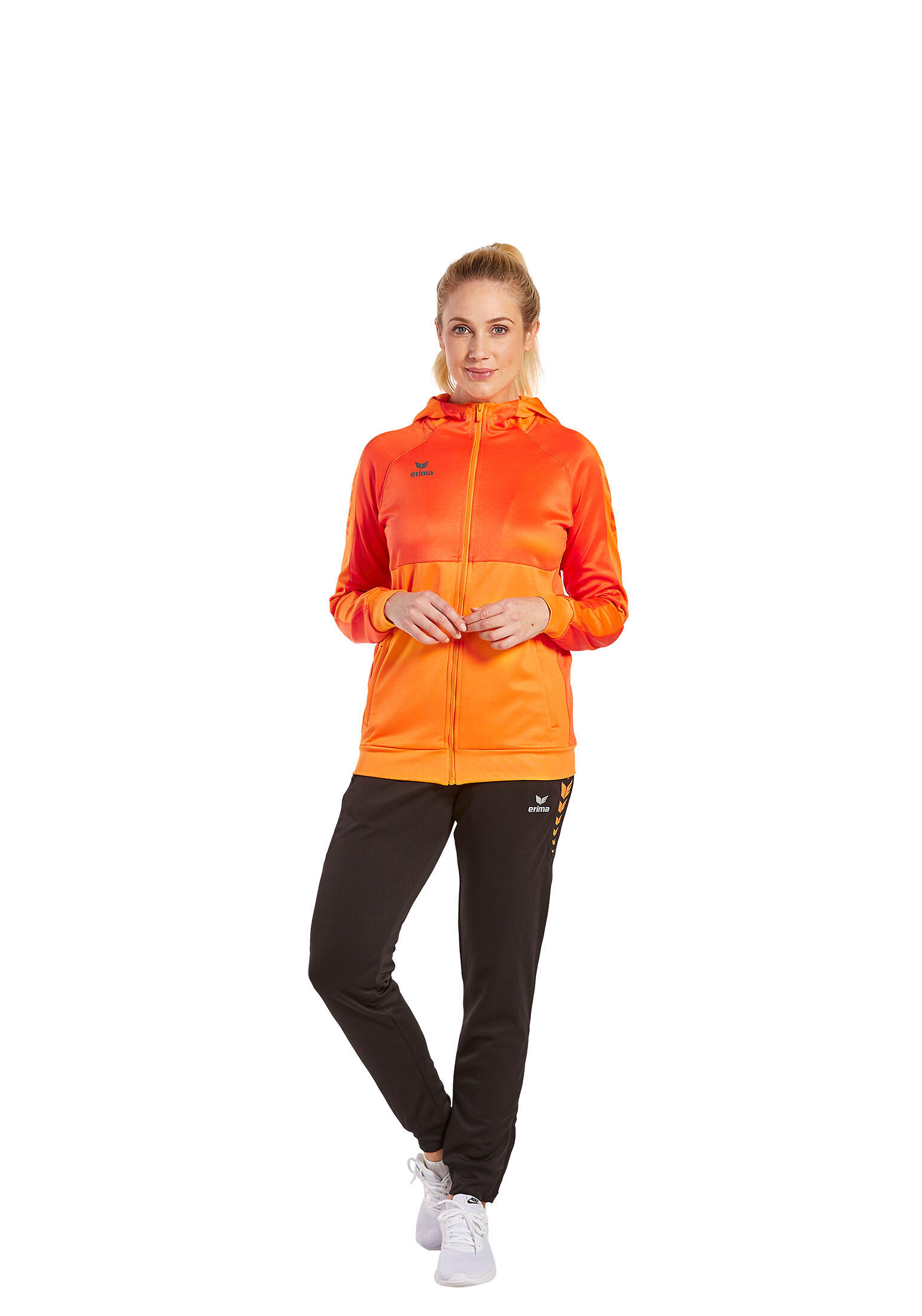 Felpa con cappuccio da allenamento donna Erima Six Wings 3/7