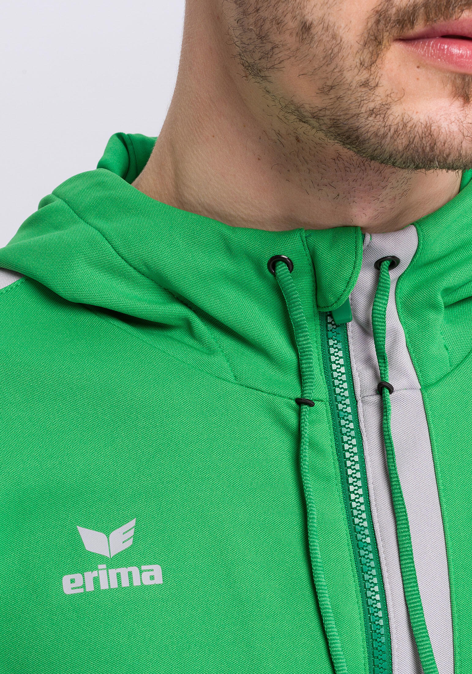 Erima Squad Trainingsjack junior - Fern Green/Smaragd/Silver Grey 4/7