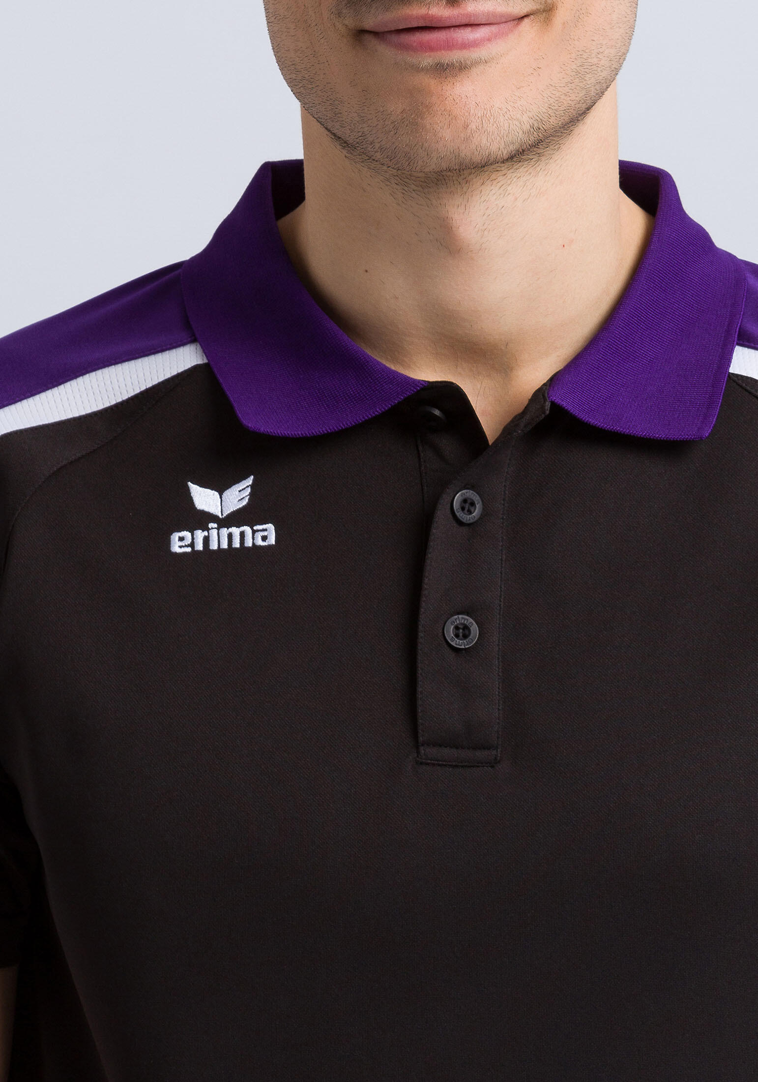 Tricou ERIMA Liga Line Negru/Mov 4/7