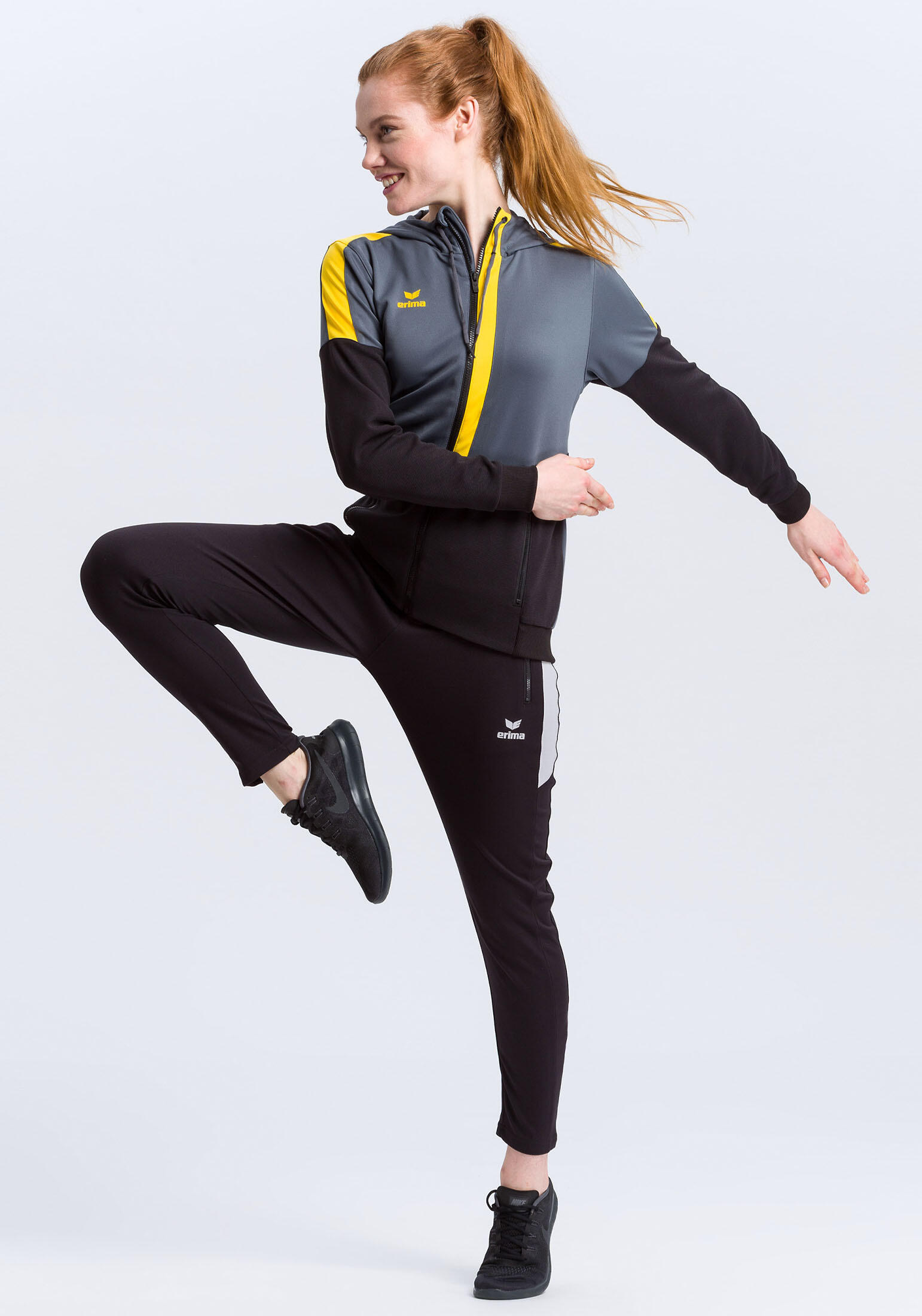 Damen Trainingsjacke mit kapuze Squad 3/7
