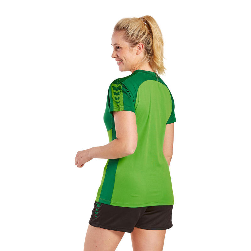Tricou Erima Six Wings cu mânecă scurtă, verde.