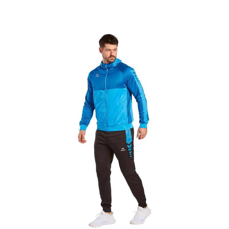 Erima Six Wings jachetă antrenament cu glugă multicolor